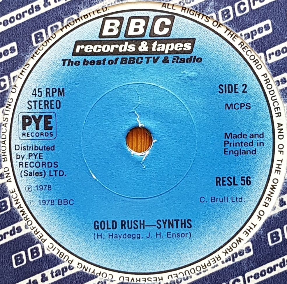 RESL 56 Door to paradise (Tycoon) R. Kovac / H. Haydegg / J. H. Ensor from the BBC records and Tapes library Label